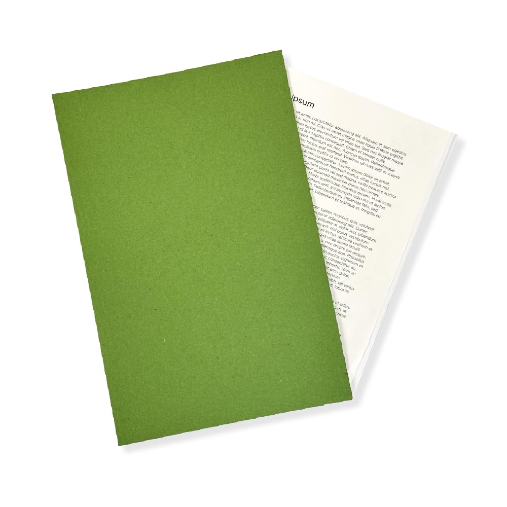 Exacompta - Ref FS250-GRNZ - Guildhall - Square Cut Folder, 250gsm Medium Weight Manilla, 349 x 242mm, A4 & Foolscap, Approx. 100 Sheets, Blue Angel Certified - Green, Pack of 100