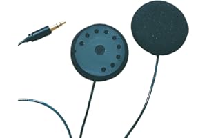 ELFINEAR Acoustix Elite Helmet Speakers, Black, 45mm Dynamic Drivers, HiFi Crystal Copper Wire, 3.5mm AUX Compatible with Car