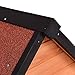 Tangkula Dog House, Wooden Pet Kennel, Outdoor Weather Waterproof Pet House, Natural Wooden Dog House Home with Reddish Brown Roof, Pet Dog House (Small, Natural Wood)