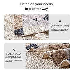 PANGUSHAN Quilts Set Queen Size,100% Cotton