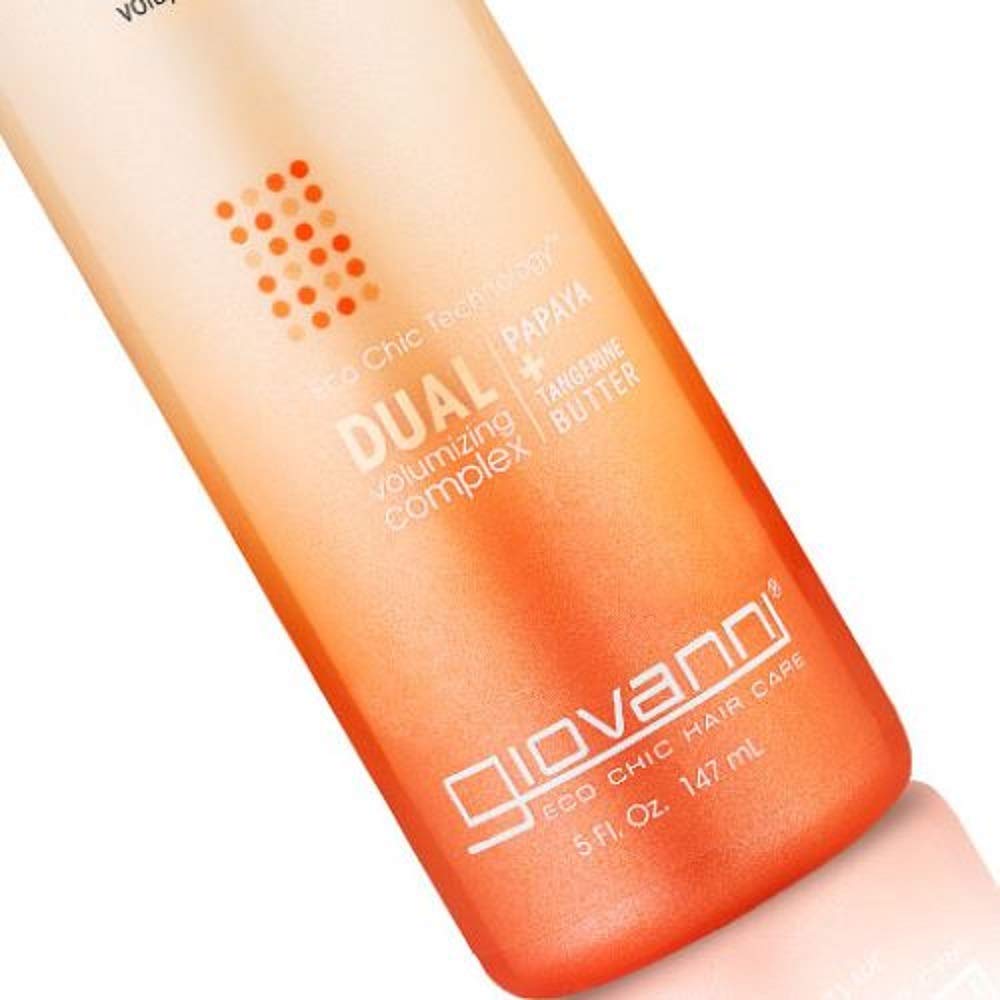 GIOVANNI 2chic Ultra Volume Foam Styling Mousse, 7 oz. Daily Volumizing Formula with Papaya & Tangerine Butter, Promotes Weightless Control for Fine Limp Thin Hair, No Parabens, Color Safe (Pack of 1) : Beauty