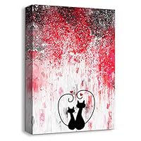 signwin-Canvas Wall Art-Romantic Rainy Day-Canvas Prints Home Artwork Decoration for Living Room,Bedroom - 12x18 inches