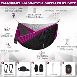 Camping Hammock, Portable Hammocks with Mosquito