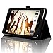 ACdream Case Fits ASUS MeMO Pad 7 LTE [with Auto Wake Sleep Feature] - Premium PU Leather Smart Cover Case, Black