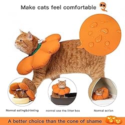 Cat Cone Collar,Cute Waterproof Cat Recovery