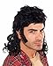 Forum Novelties Men's 90s Mullet Wig, Black, One Size