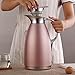 Coffee Thermos Stainless Steel 64 Ounce Thermos Large Travel Bottle Vacuum Insulated Coffee Carafe - Pink