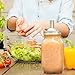 Aozita Mason Jar lids Pour Spout with Caps for olive oil dispenser and Salad Dressing Shaker - 18/8 Stianless Steel Pour lids for Ball and More