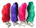 Dangerous Threads Rabbit Rabbits Foot Keychain Bright Assorted Colors 4 Pieces