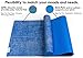 YogiMall Natural Jute Yoga Mat, Non Slip Yoga Socks, Cotton Strap & Hand Towel 5 Piece Set – Eco Friendly & SGS Certified - Reversible Yoga Mat Set All Types Yoga, Pilates & Exercise (Blue)