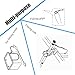 Goture Retractable Fishing Lanyard Coiled Tether Stainless Steel Wire Inside Safety Rope Attached with Lobster for Fish Rods Pliers Grip Landing Net Fishing Tackles Tools Grey (Pack of 8)