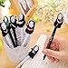 Errollina 12Pcs 0.38mm Funny Cute Kawaii and 0.5mm No Face Creative Cute Gel Pen Black Ink Gel Pen Ballpoint Set School Student Kids Gift Stationery Office Supplies