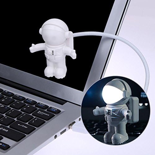 LeRich Mini USB Flexible Spaceman Astronaut LED Flexible USB Light for Laptop PC Notebook