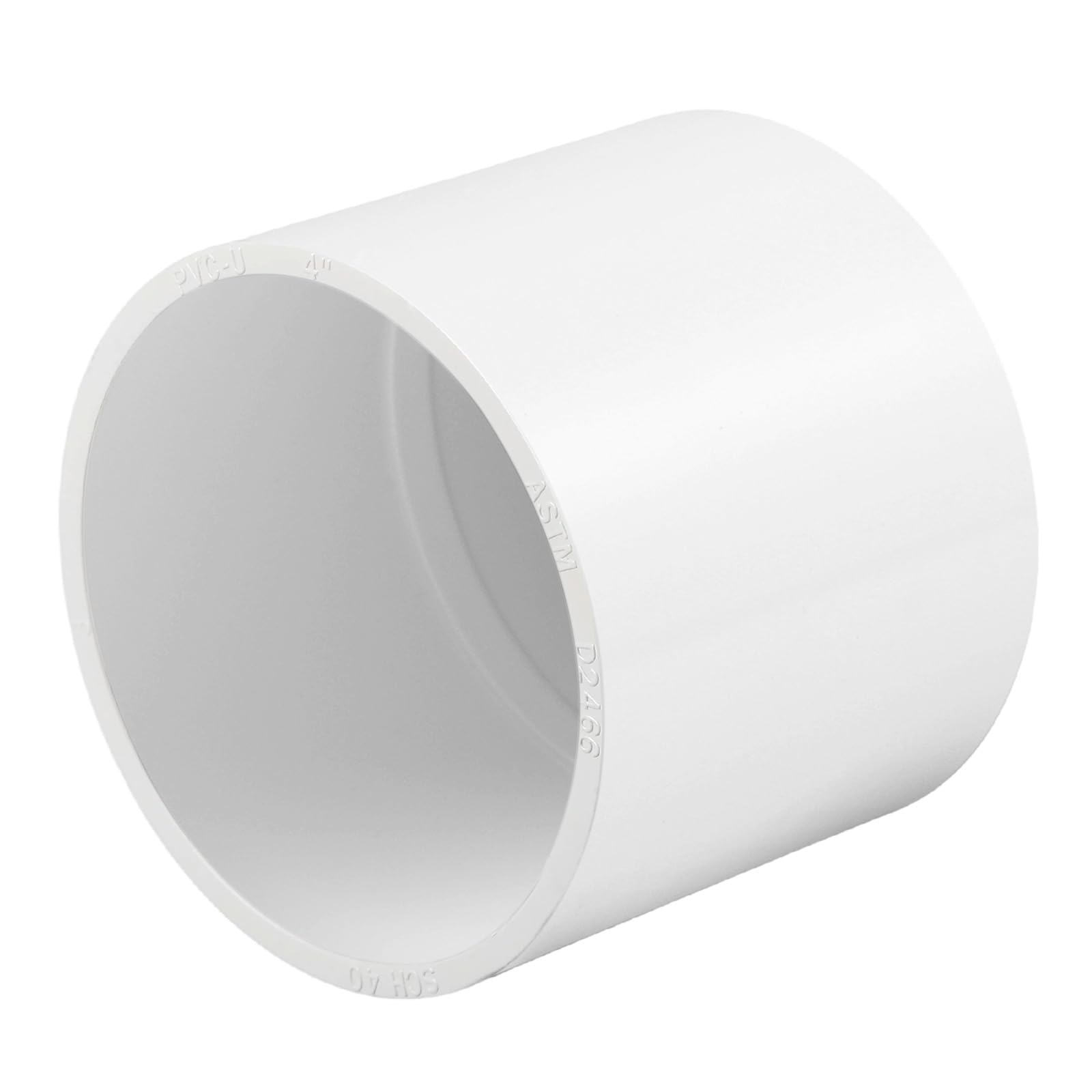 Photo 1 of 1 pcs 4" PVC Coupling Pipe Fittings (Socket x Socket) Schedule 40 PVC Fittings used For Plumbing and Irrigation