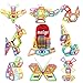 MEIGO Magnetic Blocks - Toddlers STEM Construction Building Tiles Educational Preschool Learning Gift for Kids 3 4 5 Year Old Boys Girls (51pcs)