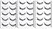 AJOY 3 Styles 15 Pairs Demi Wispies False Eyelashes Multipack, Natural Strip Lashes Pack, Invisible Band Eyelashes, Tapered Criss-Cross and Corner Wing Professional Lashes Set, R-15P
