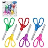 Mr. Pen- Scissors, Kids Scissors, Pack of 6, Small Scissors, 5" Scissors Kids, Craft Scissors, School Supplies for Kids, Blunt Tip School Scissors, Scissors for Kids, Child Scissors, Classroom Scissor