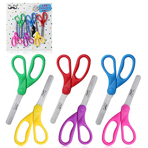 Mr. Pen- Scissors, Kids Scissors, Pack of 6, Small Scissors, 5