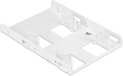 Corsair Dual SSD Mounting Bracket 3.5in to 2x 2.5in White Easy Install