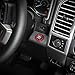 Voodonala Red Engine Start Stop Button Center Console Switch Cover Trim for Ford F150 2015 2016 2017 2018