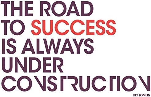 Decosense Adhesive Wall Transfers, "The Road to Success" Quote, 26" x 16.5" (15105)