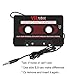 VR-robot Car Cassette Adapter Audio Tape CA01VR Mp3 Player Converter for Smartphones MP3 AUX Cable CD Player (Black)
