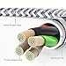 2019 JimBest Phone Charger Cable - MFi Certified - Fast Phone Charging Cable (6 Pack,3FT/6FT/10FT)Long Cord Compatible iPhone XS/Max/XR/X/8/8 Plus/7/7 Plus/6/6 Plus (Silver)