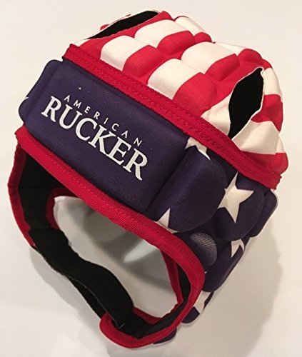 image for American Rucker Rugby Flag Head Guard - Rugby Scrum Cap - Rugby Head P