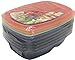 Portion/Perfect 3 Compartment Meal Prep Containers - Super Tough, Airtight, 40% Thicker BPA Free Bento Box For Adults | Reusable & Guaranteed Not To Melt in Microwave Or Dishwasher | New Set Of 5