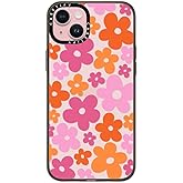 CASETiFY Compact Case for iPhone 15 Plus [Lightweight / 4 ft. 2X Military Grade Drop Protection/Slim] - Abstract Florals - Clear Black