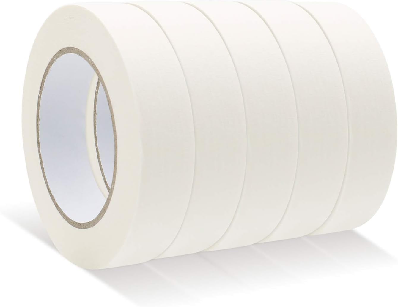Elfii Masking Tape 5 Pack, General Purpose for Office Home Painter's Tape 0.8inch x 60yard, for Painting Labeling Packing DIY Craft Art Project School Use: Industrial & Scientific
