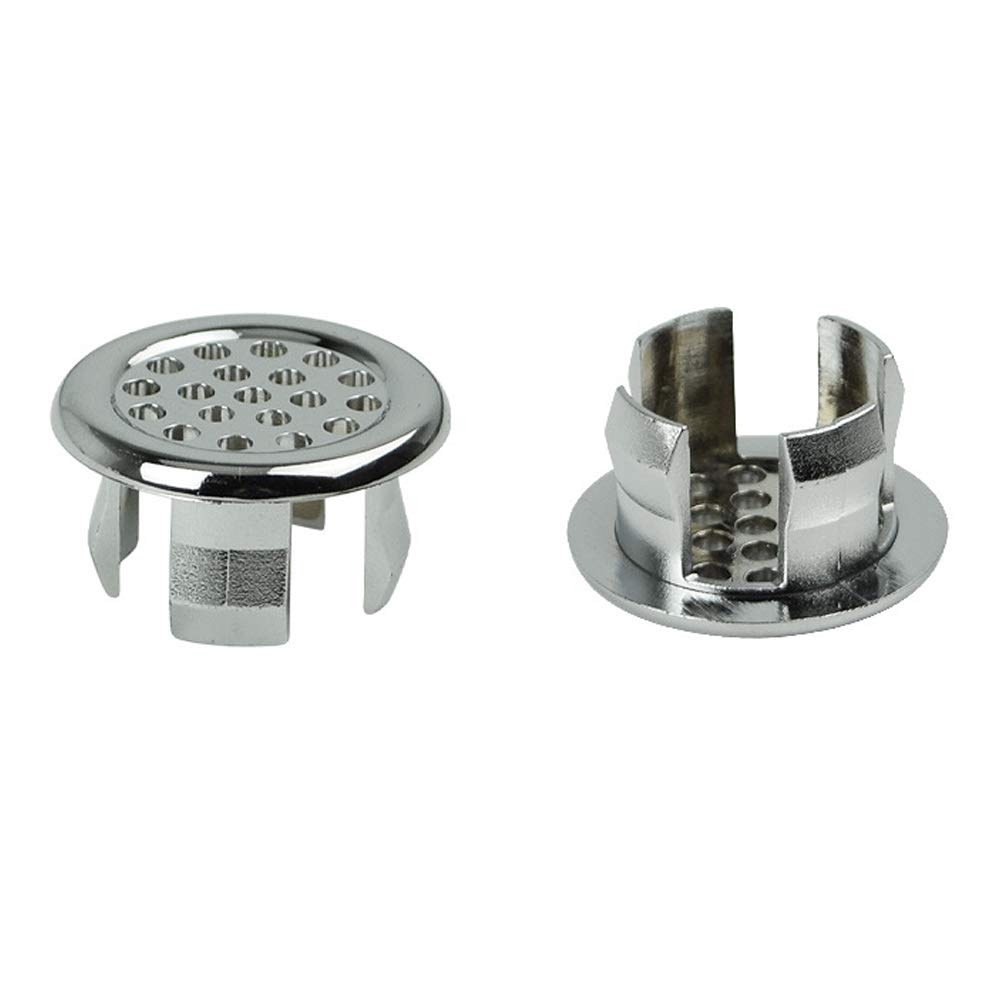 Scelet Bathroom Basin Spare Replacement Round Overflow Cover Trim Mesh Ring Wash Basin Overflow Ring