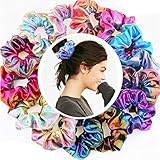 erholi 2 Types Hair Ring Two-Color Gradient Laser Fabric Women Hair Band Headwear