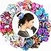 erholi 2 Types Hair Ring Two-Color Gradient Laser Fabric Women Hair Band Headwear