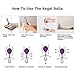 Fovel Kegel Balls Kit Exercise Weights - 2 in 1 Massager Ben Wa Balls for Beginners Upgradeed Silicone Wireless Remote Control Massager Rechargeable Pelvic Floor Kegel Exercise(Advanced Stage,Purple)