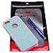 Majesticase Case Compatible with iPhone 5/5S Case - 3 Layers Diamante Bling Crystals Full Body Hybrid Armor Protection Cover + Free Stylus in Green/Pink