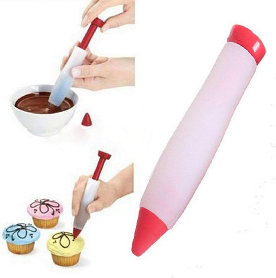 Moonyli 2 Pcs Silicone Chocolat Ecriture Stylo Gateau Decoration Gateau Alimentaire Decoration Stylo Fondant Gateau Decoration Pochoir Accessoires De Decoration Pochoirs A Gateaux Dwteam In