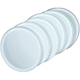 Future Essentials Plastic Reusable Can Lids for #10 Cans (Pack of 6) – Snap-Tight BPA-Free Food-Grade Can Lid for Bulk Food Storage – Dishwasher-Safe, White, Made in the USA