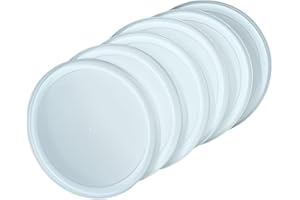 Future Essentials Plastic Reusable Can Lids for #10 Cans (Pack of 6) – Snap-Tight BPA-Free Food-Grade Can Lid for Bulk Food Storage – Dishwasher-Safe, White, Made in the USA