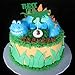 HEETON Three Rex Cake Topper Dinosaur Birthday Cake Topper Jurassic Park T-Rex 3 Birthday Boy Party Supplies Decorations