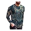 JFX 3D-print T-shirt heren polyester stam korte mouwen losse ademende top beweging