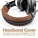 LTYIVABHTTW Replacement Headband Cover Compatible ATH M50X M50 M40X M40 M30X M20X Headphones (Brown)