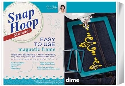 Monster Snap Hoop 6" x 10" LM8 BabyLock Brother Embroidery Machine SH00A8M Dream Weaver , Creator, Maker X Brother Duetta, Innov-is 4000 4000D 5000 6700 Quattro, Dream Machine