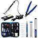 Anbes Soldering Iron Kit, [Upgraded] 60W Adjustable Temperature Welding Tool with ON-OFF Switch, 8-in-1 Screwdrivers, 2pcs Soldering Iron Tips, Solder Sucker, Wire Cutter,Tweezers,Soldering Iron Stand primary