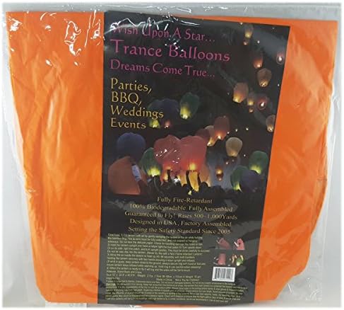 Trance Balloons Wish Upon A Star Sky Lantern Dreams Come True Color: Orange