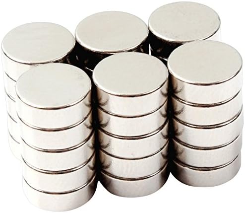 VTURE 50 Pack Brushed Nickel Pawn Style Magnetic Push Pins,Fridge Magnets, Office Magnets, Dry Erase Board Magnetic pins, Whiteboard, Map Pins with BONUS Storage Case