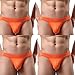 Summer Code Men's Briefs 4 Pack Soft Bulge Bikini Sexy Underwear