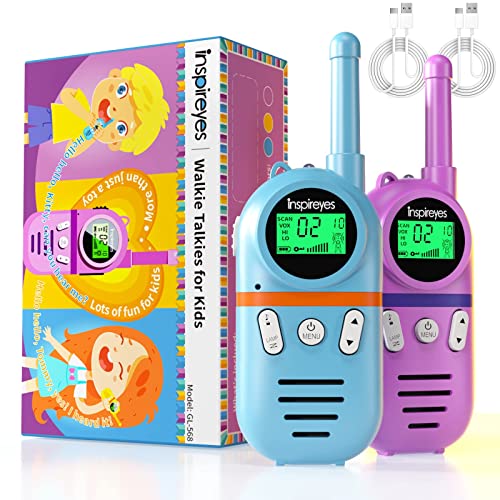 Inspireyes Walkie Talkies for Kids Rechargeable, 48