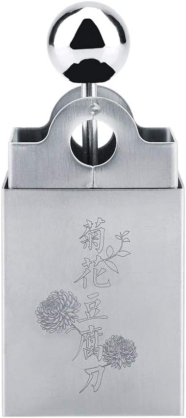Tofu Mold – Stainless Steel DIY Tofu Shredding Mold Chrysanthemum Household Kitchen Knife Slicer