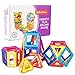 Magnetic Tiles Building Blocks 5 Shapes, 40 Pc Magnet Tiles Set | Magnetic Building Blocks | Strong Magnet Building Toys | Magnetic Toys for STEM Skills | Building Blocks for Toddlers Magnetic Blocks